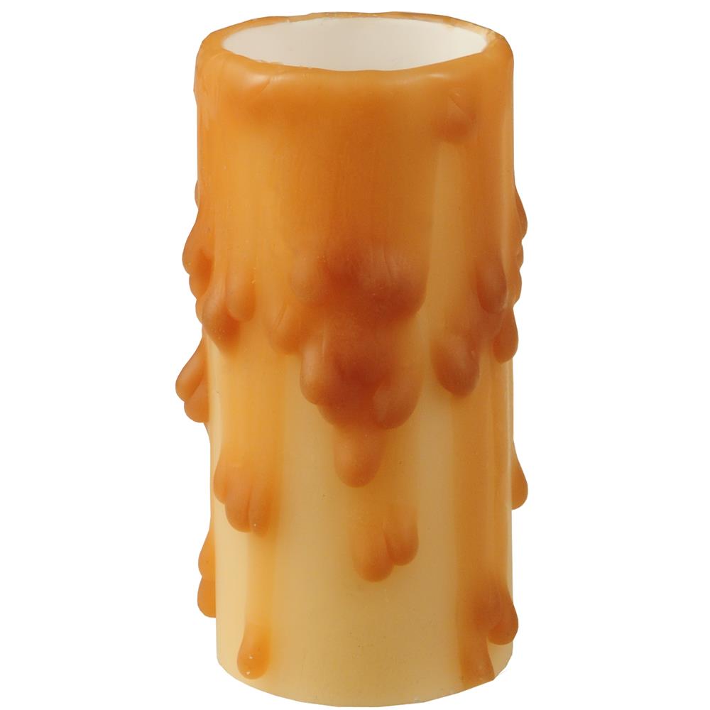 Meyda Tiffany Lighting 102435 1"W X 2"H Beeswax Amber Flat Top Candle Cover