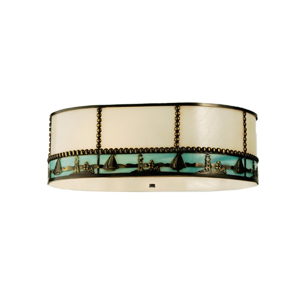 Meyda Tiffany Lighting 102522 18"L Sailboat Fan Light Shade