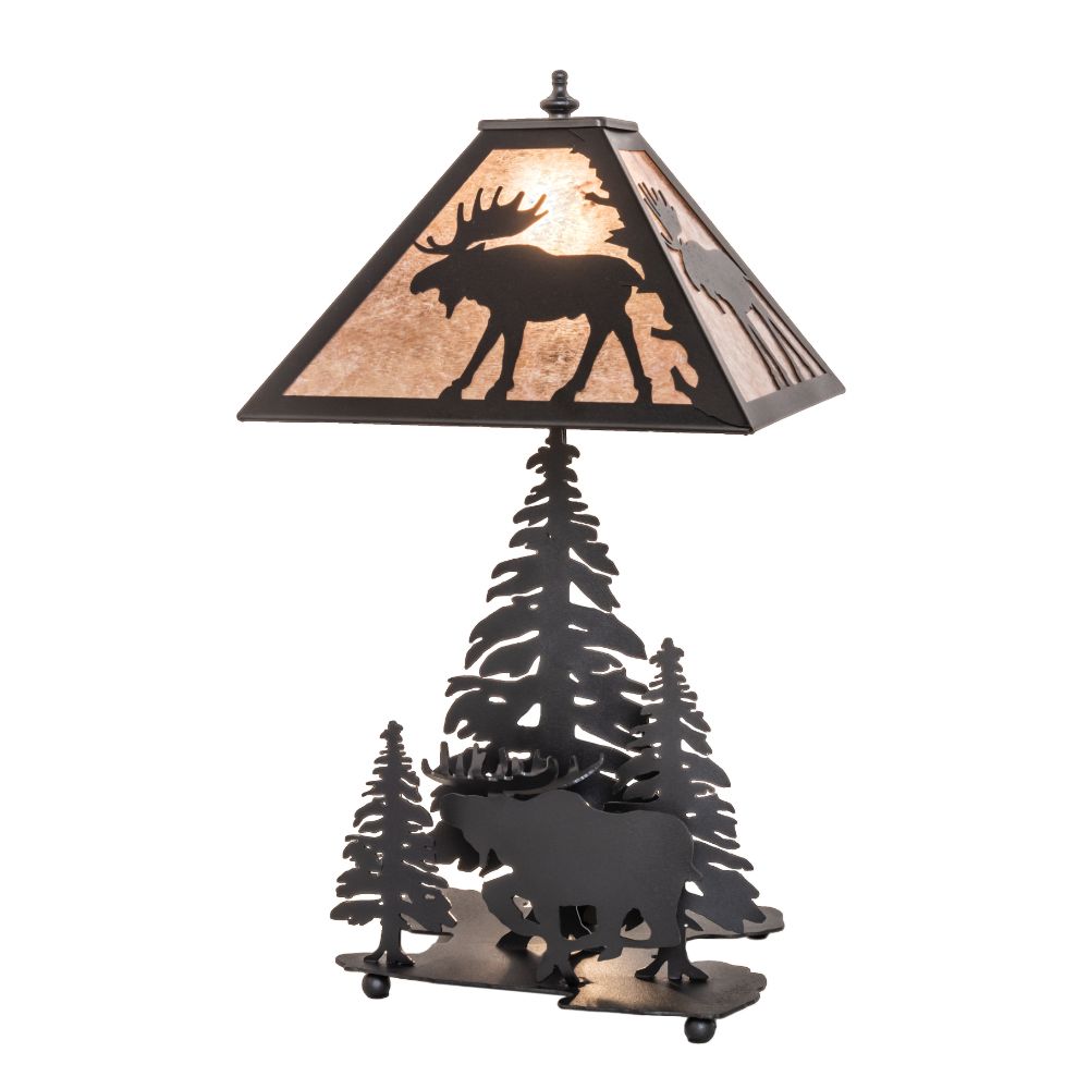 Meyda Lighting 102984 21" High Moose on the Loose Table Lamp 