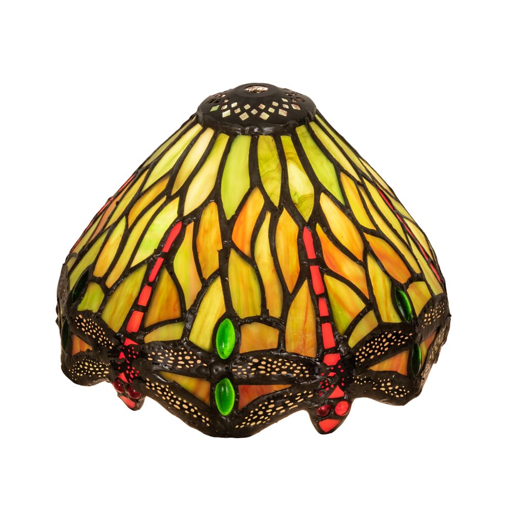 Meyda Lighting 10521 7" Wide Tiffany Hanginghead Dragonfly Shade 