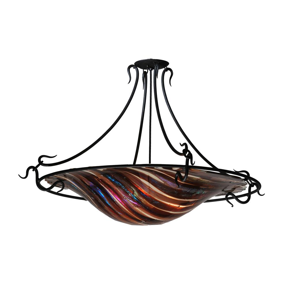 Meyda Tiffany Lighting 106152 36"W Marina Fused Glass Semi-Flushmount