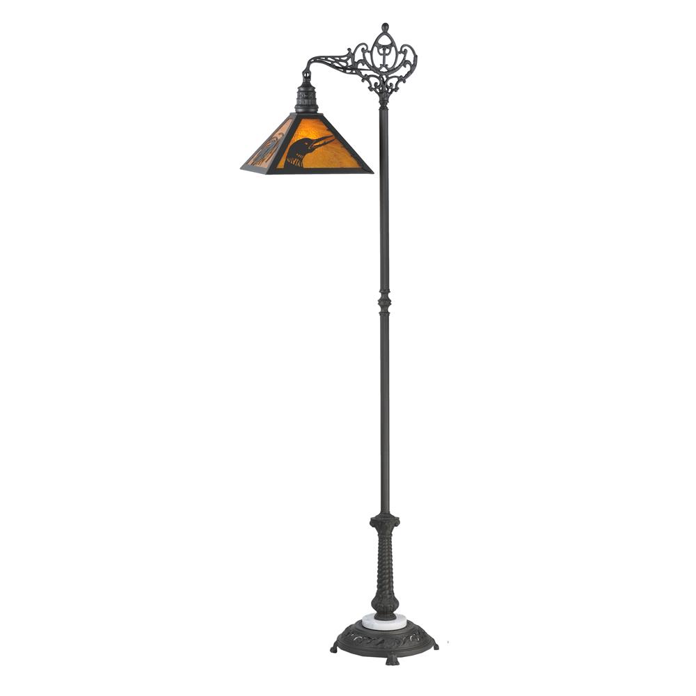 Meyda Tiffany Lighting 107463 Loon Floor Lamp, Wrought Iron