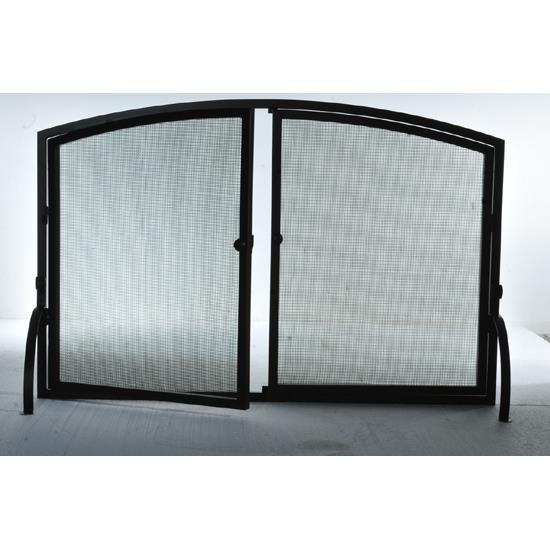 Meyda Tiffany Lighting 107526 50"W X 33"H Simple Operable Door Arched Fireplace Screen