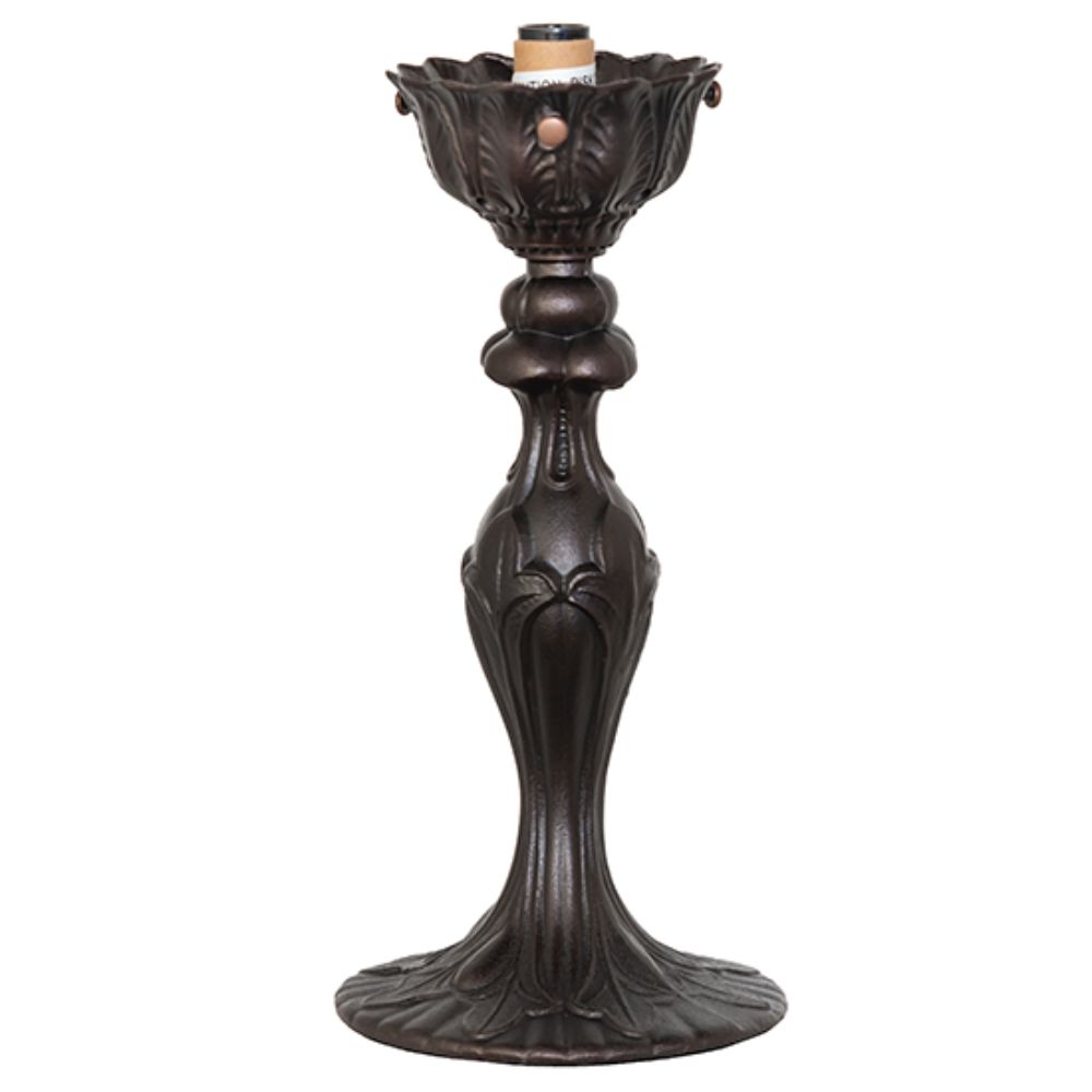 Meyda Lighting 10754 9.5" High Nouveau Table Base in Mahogany Bronze