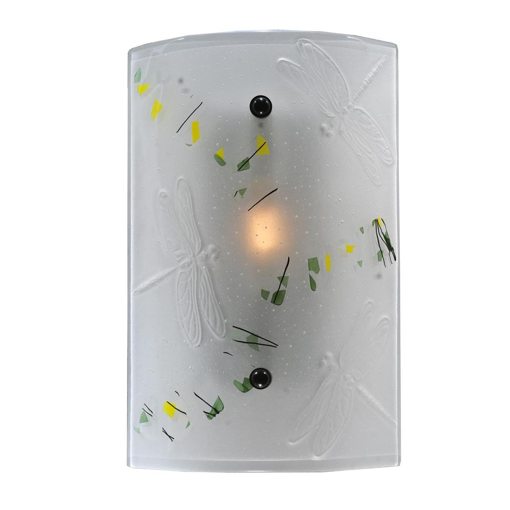 Meyda Tiffany Lighting 107667 10"W Bel Volo Fused Glass Wall Sconce