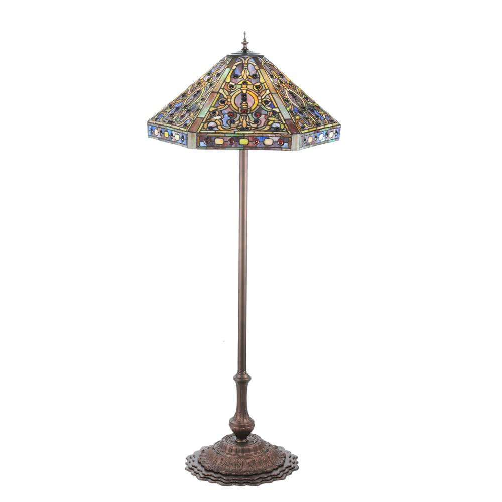 Meyda Tiffany Lighting 107863 58"H Tiffany Elizabethan Floor Lamp