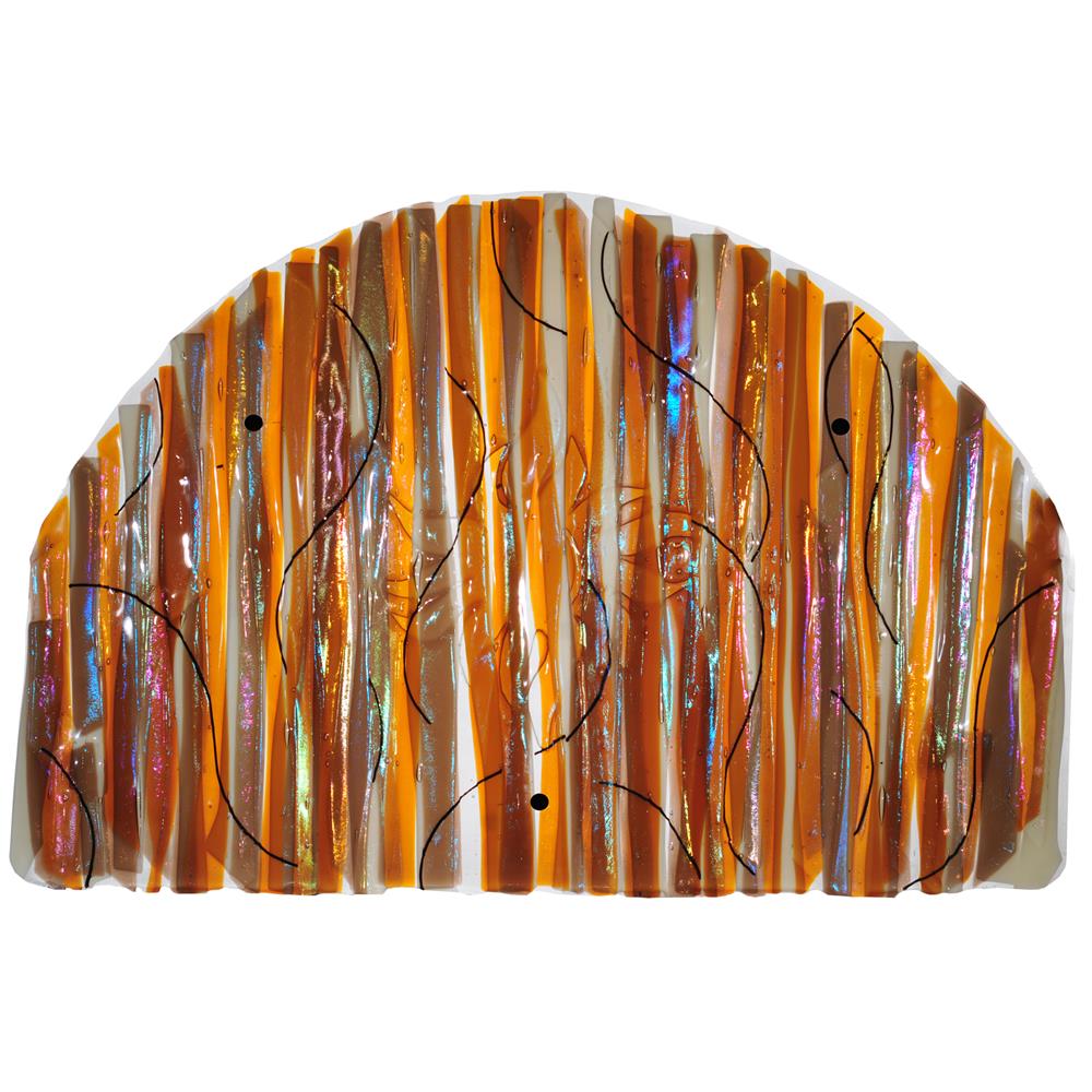 Meyda Tiffany Lighting 108062 32"W X 22"H Marina Sun Fused Glass Wall Art