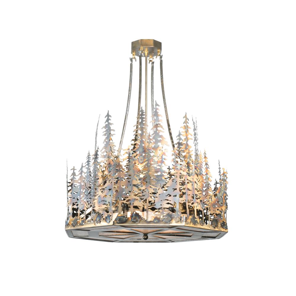 Meyda Tiffany Lighting 108091 30"W Pine Lake Inverted Pendant