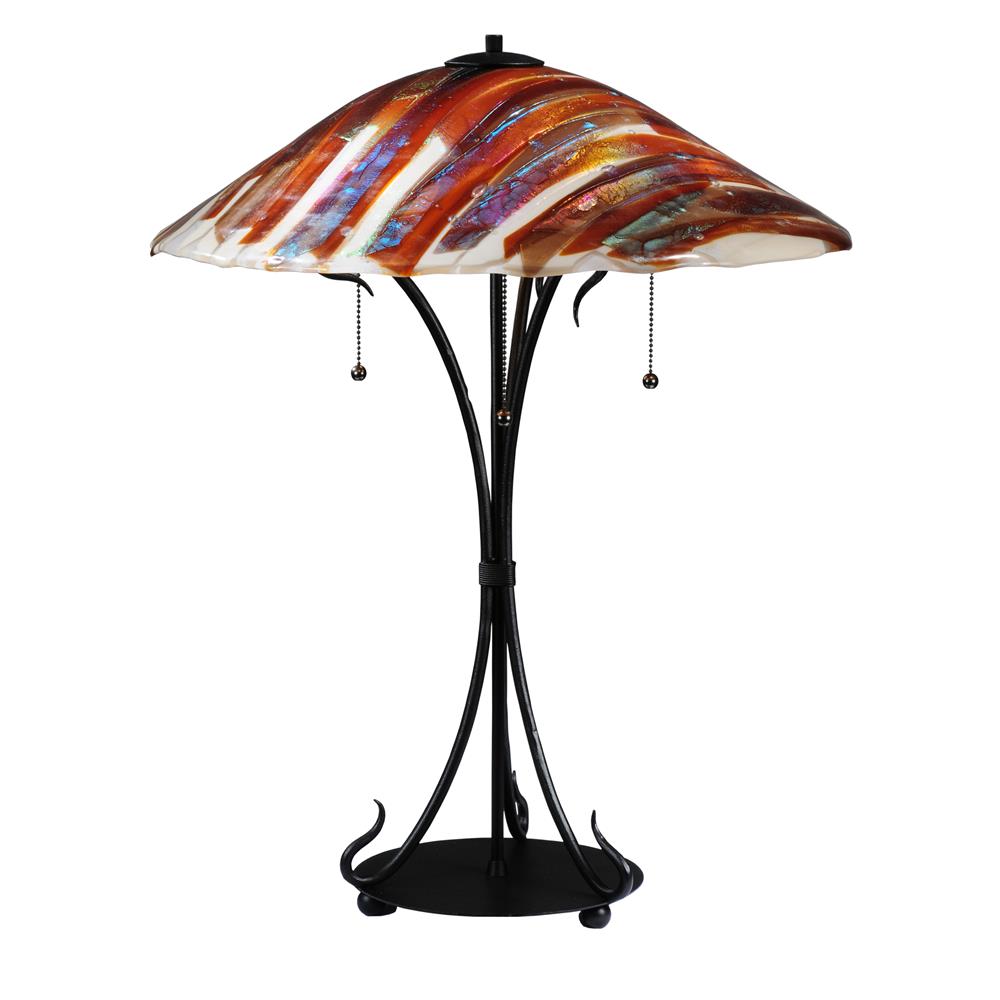 Meyda Tiffany Lighting 108321 28"H Marina Fused Glass Table Lamp