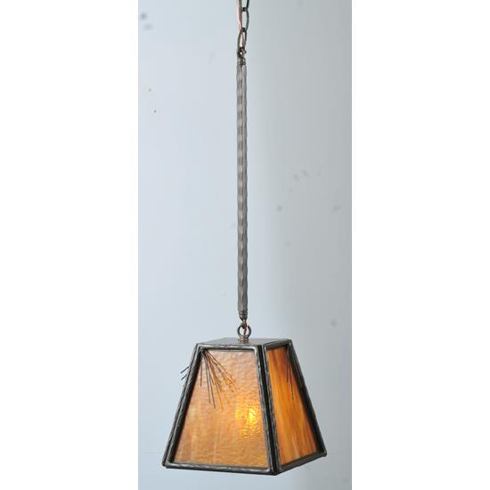 Meyda Tiffany Lighting 108586 8"Sq Lone Pine Mini Pendant