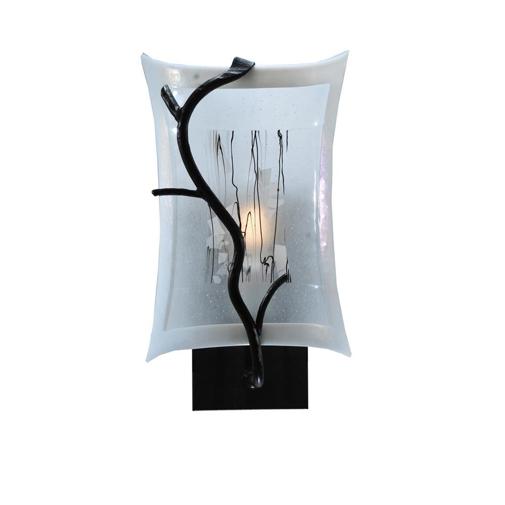 Meyda Tiffany Lighting 108795 9"W Twigs Fused Glass Wall Sconce