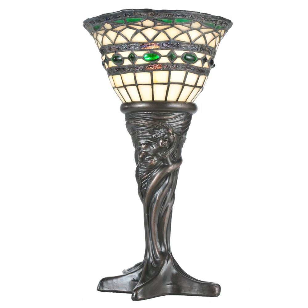 Meyda Tiffany Lighting 108936 14"H Tiffany Roman Mini Lamp
