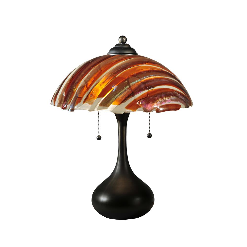 Meyda Tiffany Lighting 110445 21"H Marina Fused Glass Table Lamp
