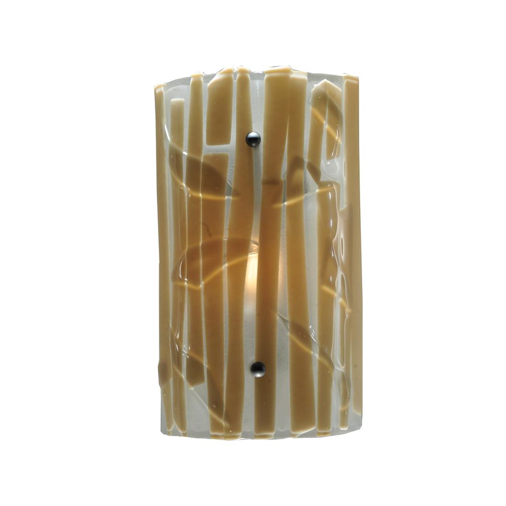 Meyda Tiffany Lighting 110482 9"W Bambu Fused Glass Wall Sconce