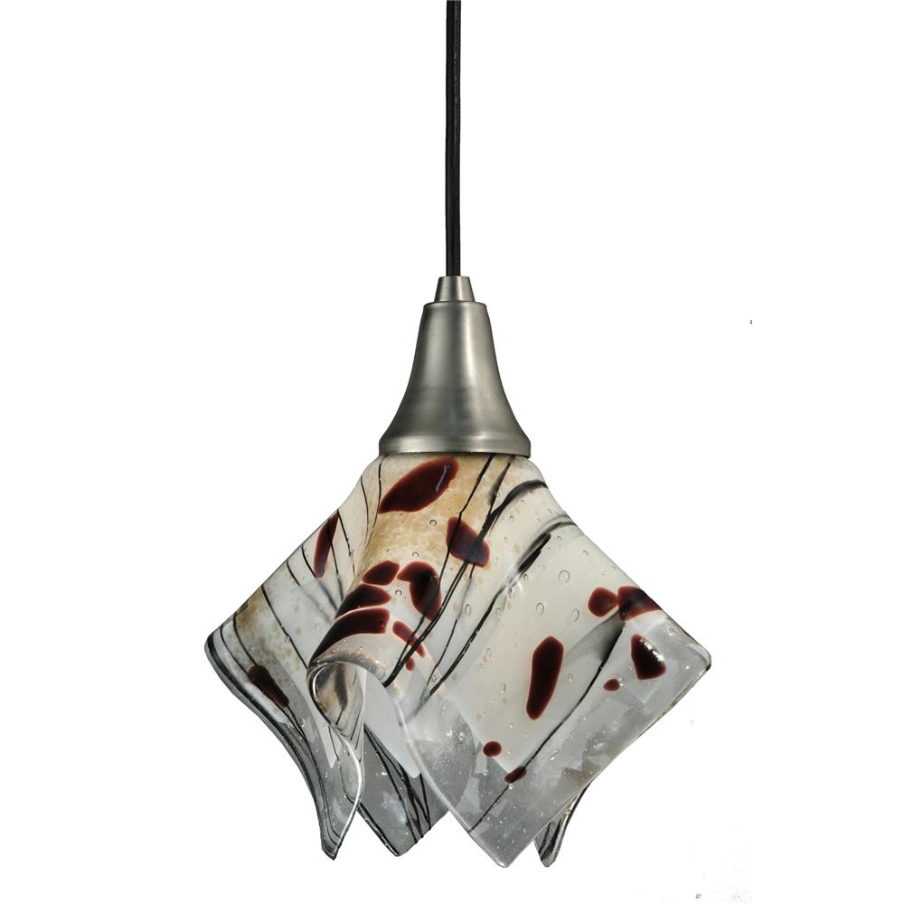 Meyda Tiffany Lighting 110507 9"W Ramoscelli Handkerchief Fused Glass Mini Pendant