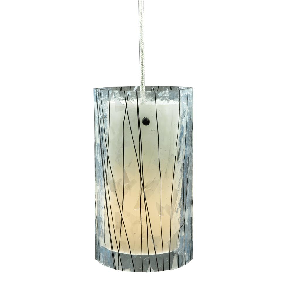 Meyda Tiffany Lighting 110578 5"W Branches Fused Glass Mini Pendant