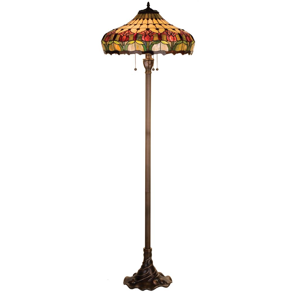 Meyda Tiffany Lighting 11070 63.5" Colonial Tulip Floor Lamp