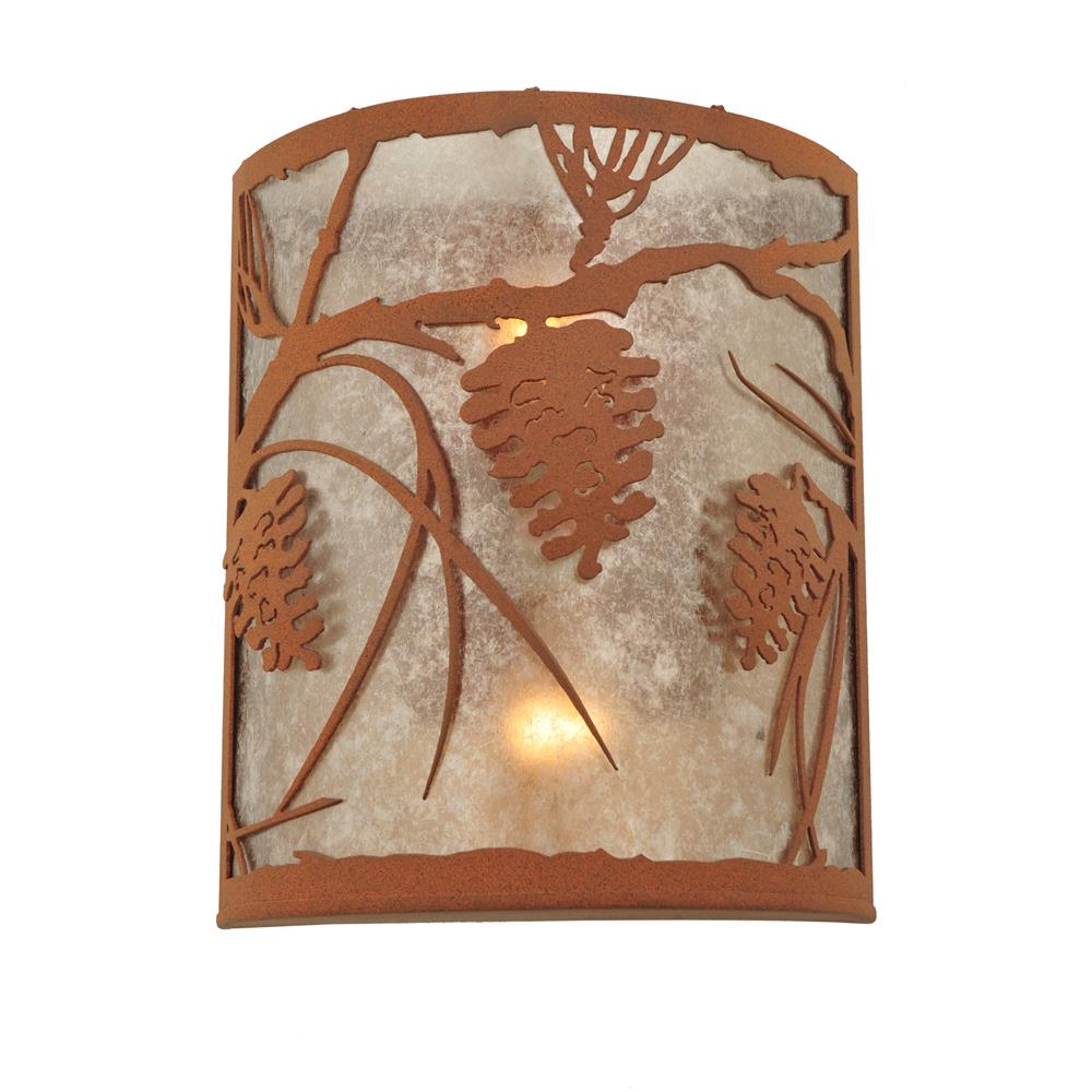 Meyda Tiffany Lighting 110930 10"W Whispering Pines Wall Sconce