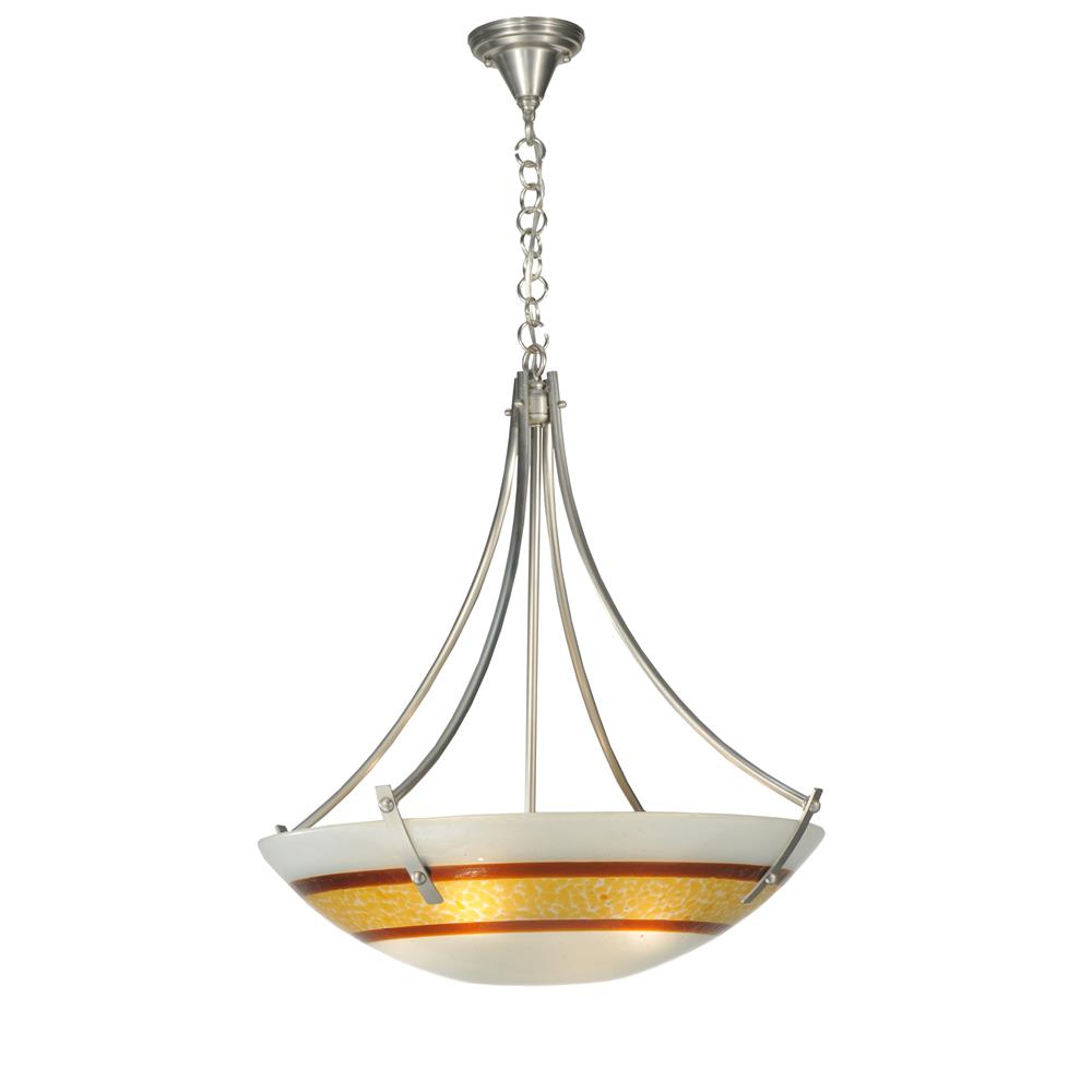 Meyda Tiffany Lighting 111536 26"W Saturno Fused Glass Inverted Pendant