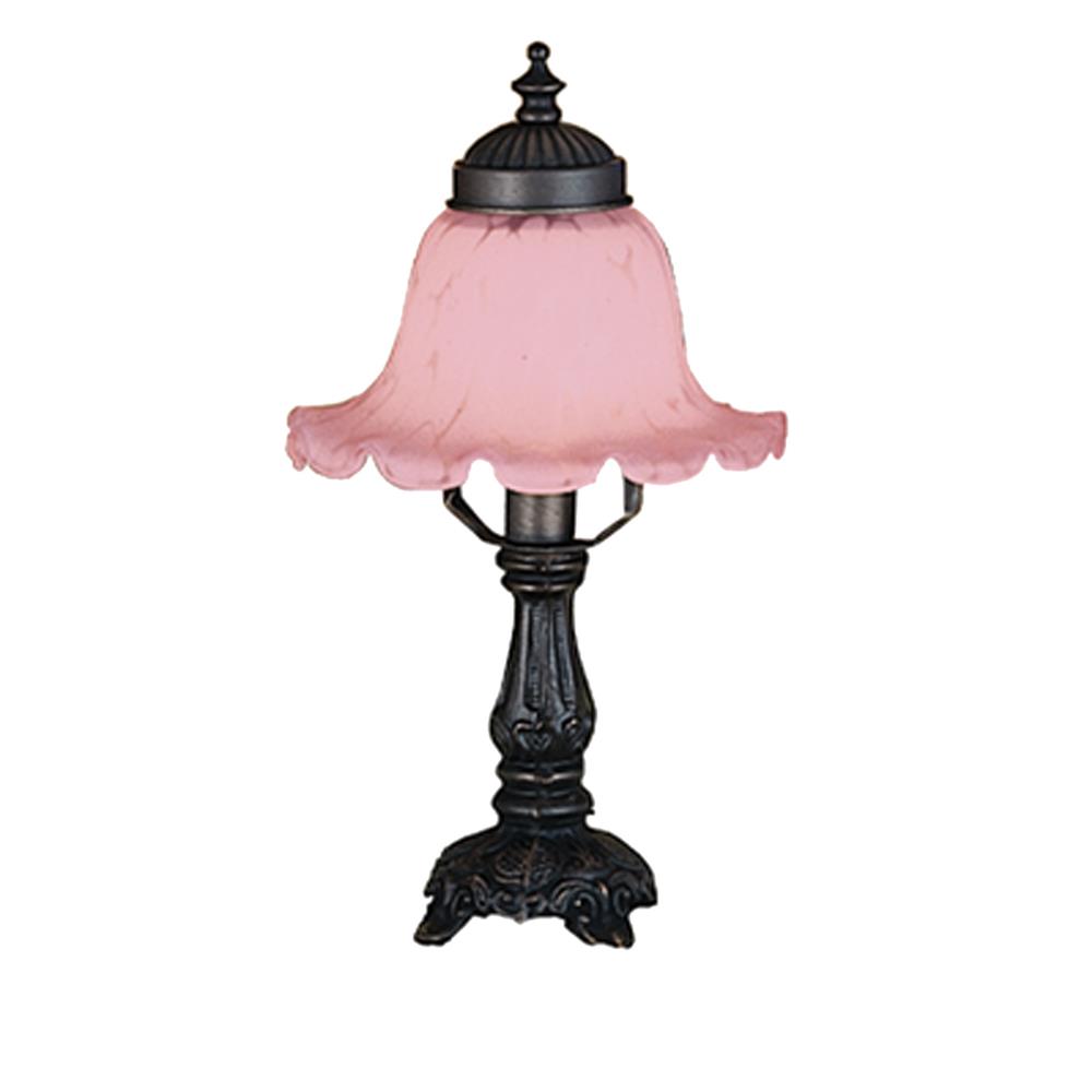 Meyda Tiffany Lighting 11247 12.5"H Bell Pink Mini Lamp