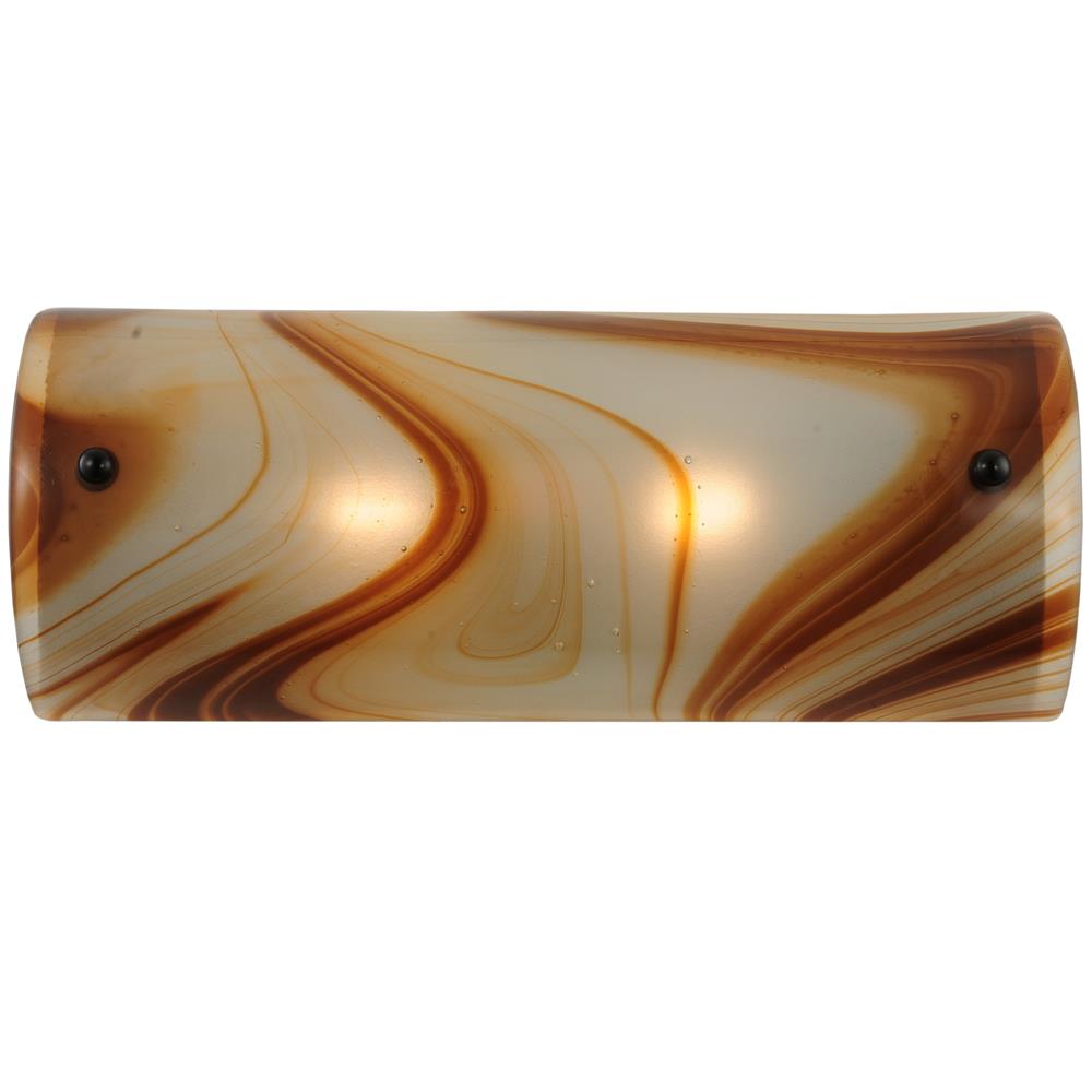 Meyda Tiffany Lighting 113008 18"W Half Cylinder Curaco Swirl Wall Sconce