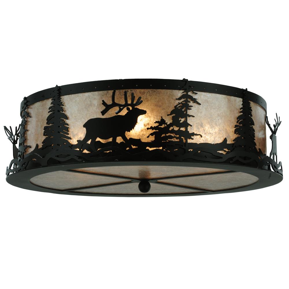 Meyda Tiffany Lighting 113621 4 Light Elk Dusk Semi Flush Ceiling Light