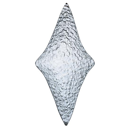 Meyda Tiffany Lighting 114097 4"W Slumped Diamond Clear Mist Panel