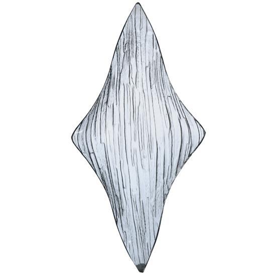 Meyda Tiffany Lighting 114098 4"W Slumped Diamond Clear Granite Panel