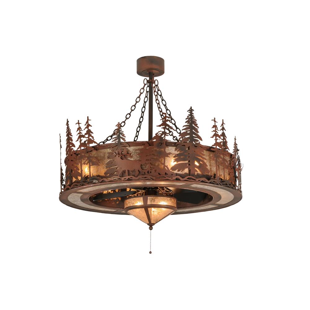 Meyda Tiffany Lighting 115914 8 Light 44in. Dusk Ceiling Fan