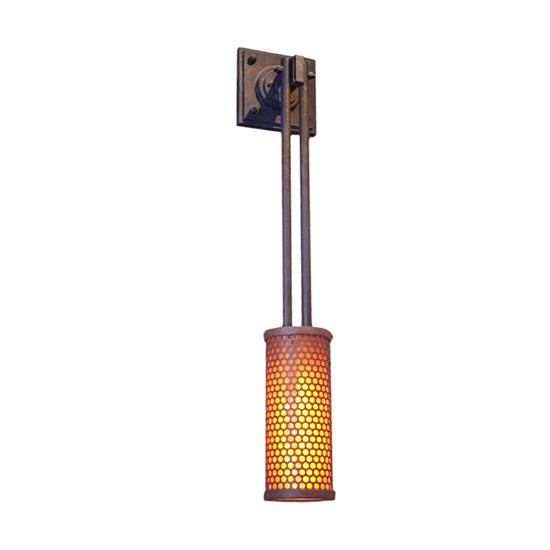 Meyda Lighting 116485 9" Wide Perforated Cylinder Wall Sconce