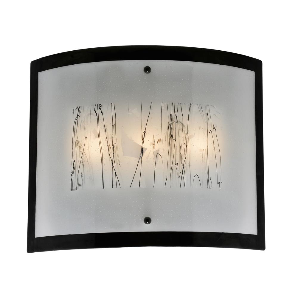 Meyda Tiffany Lighting 116897 24"W Twigs W/Boarder Fused Glass Wall Sconce