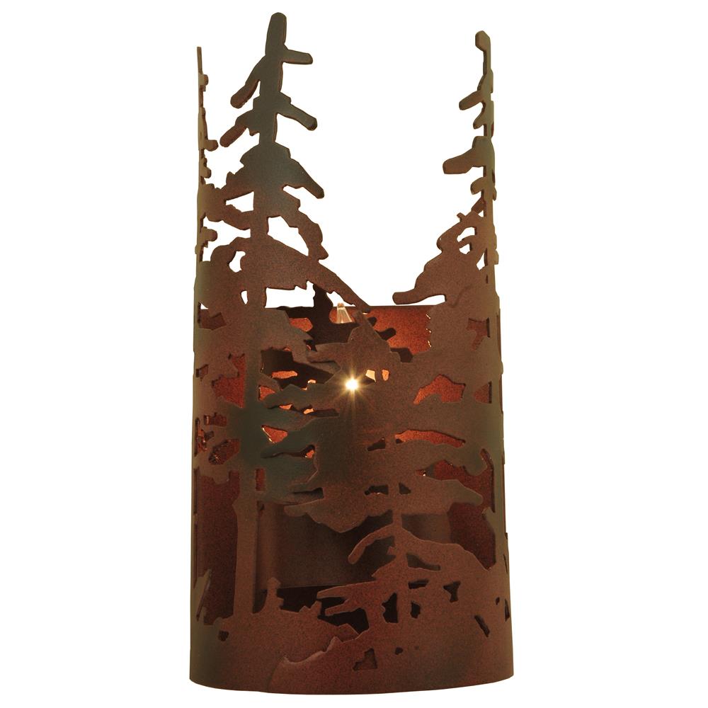 Meyda Tiffany Lighting 117371 5.5"W Tall Pines Wall Sconce