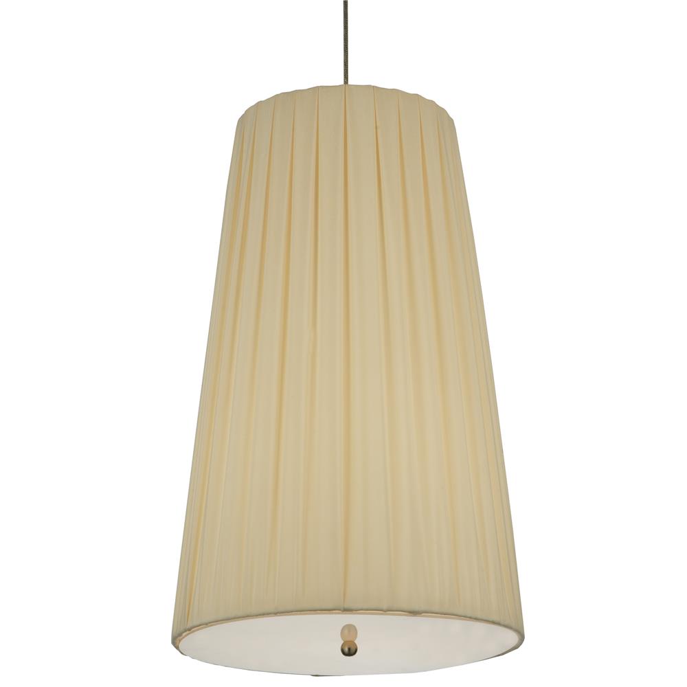 Meyda Tiffany Lighting 119125 15"W Channell Tapered & Pleated Pendant