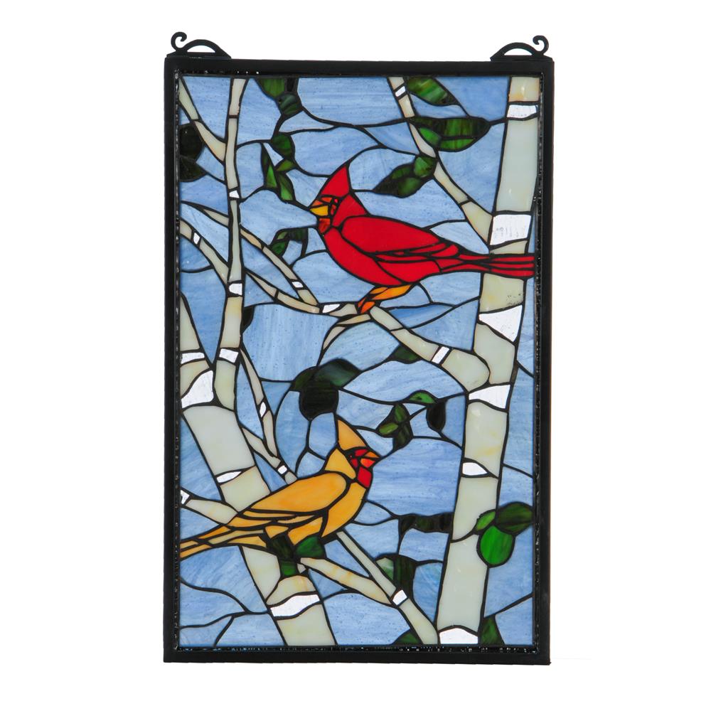 Meyda Tiffany Lighting 119436 13"W X 20"H Cardinal Morning Window