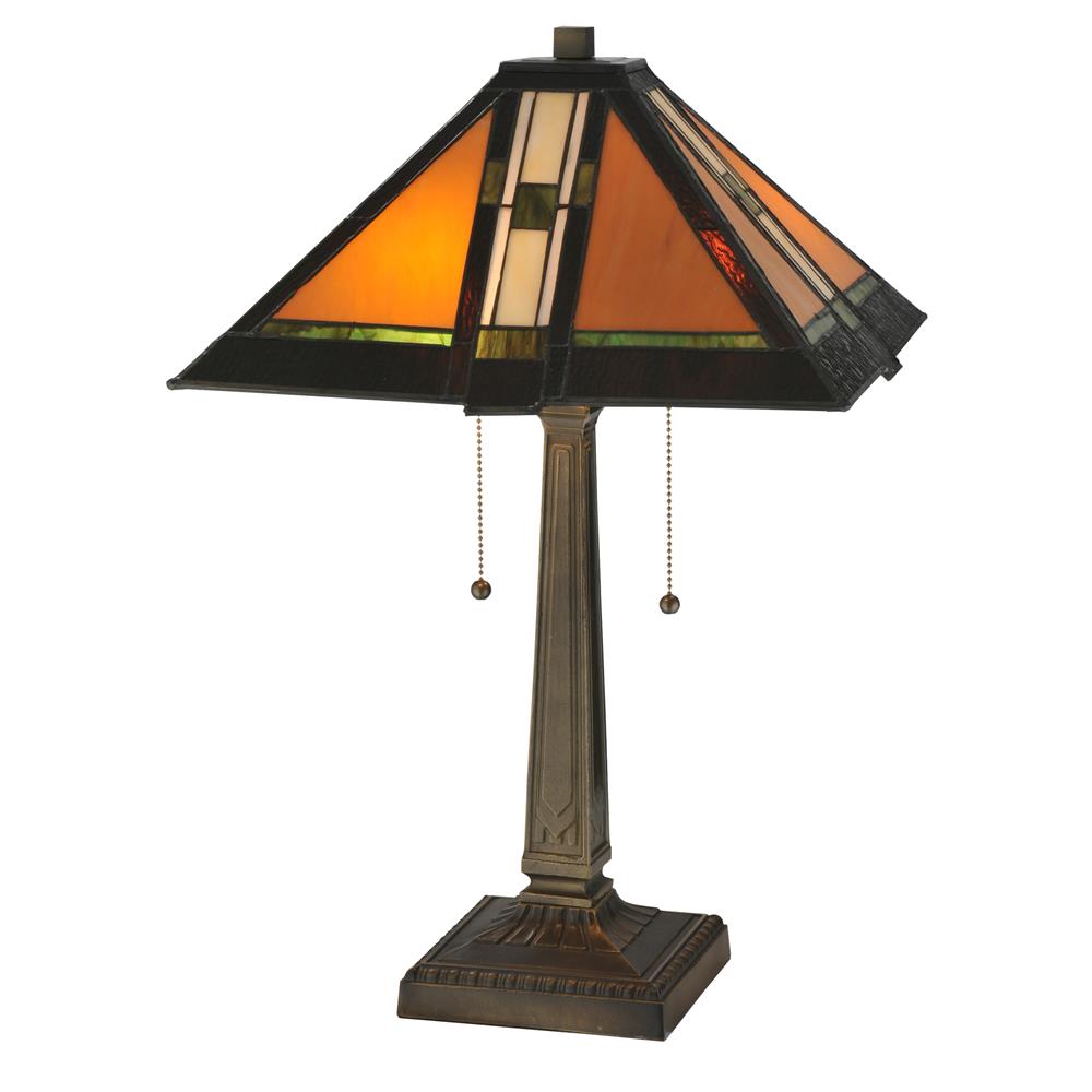 Meyda Tiffany Lighting 119654 22"H Montana Mission Table Lamp