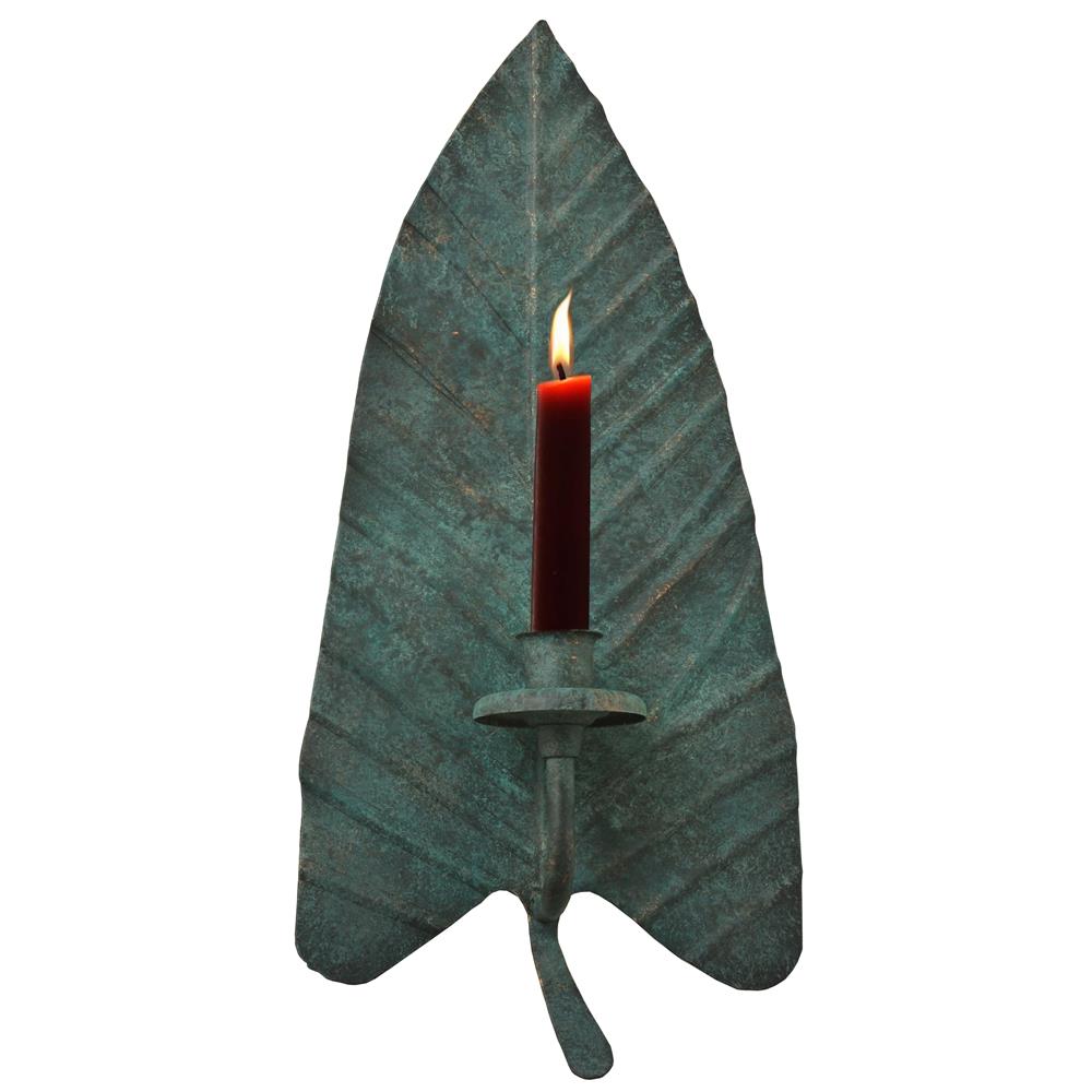 Meyda Tiffany Lighting 121493 7"W Arum Leaf Wall Candle Holder