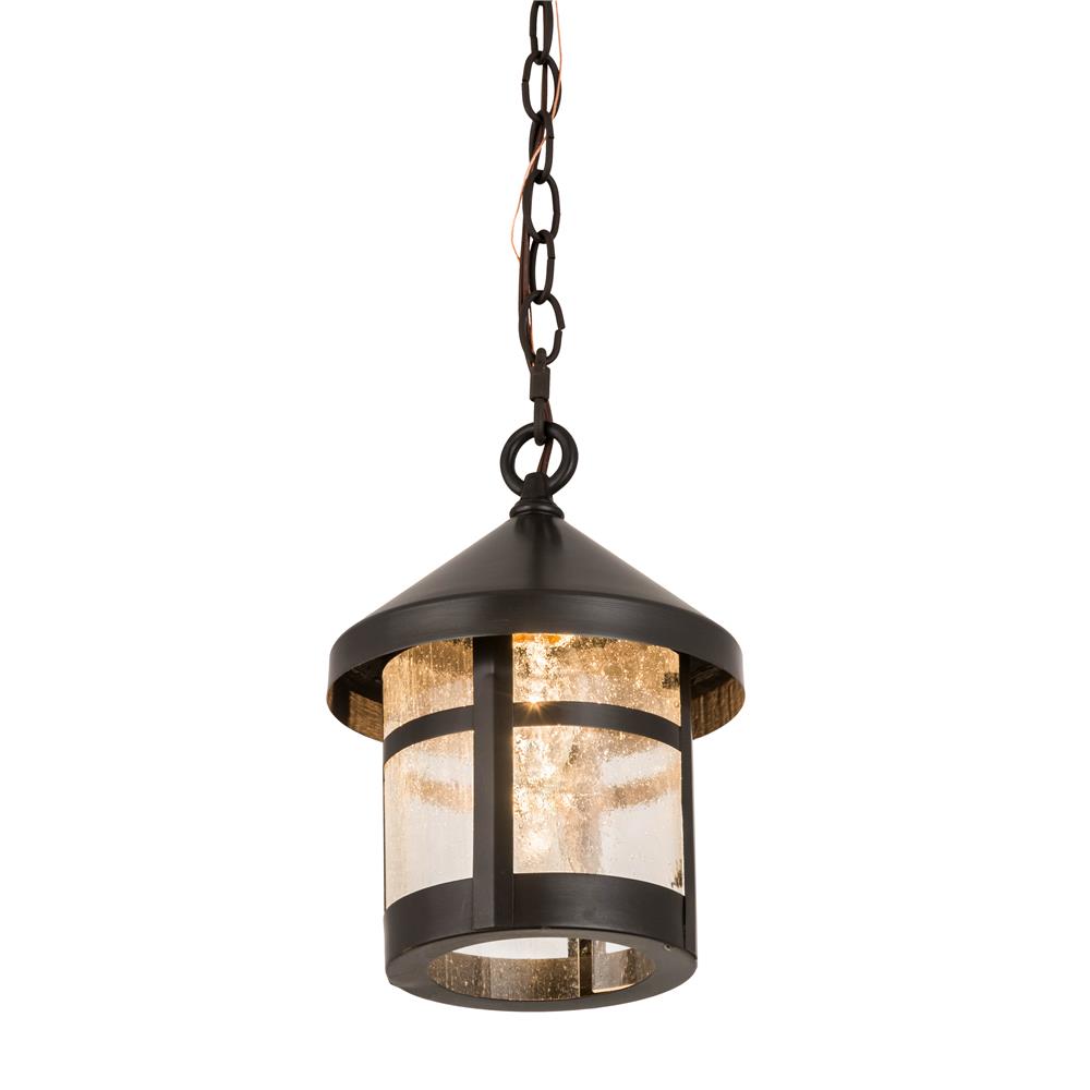 Meyda Tiffany Lighting 123995 8"W Craftsman Signature Fulton Hanging Lantern Pendant