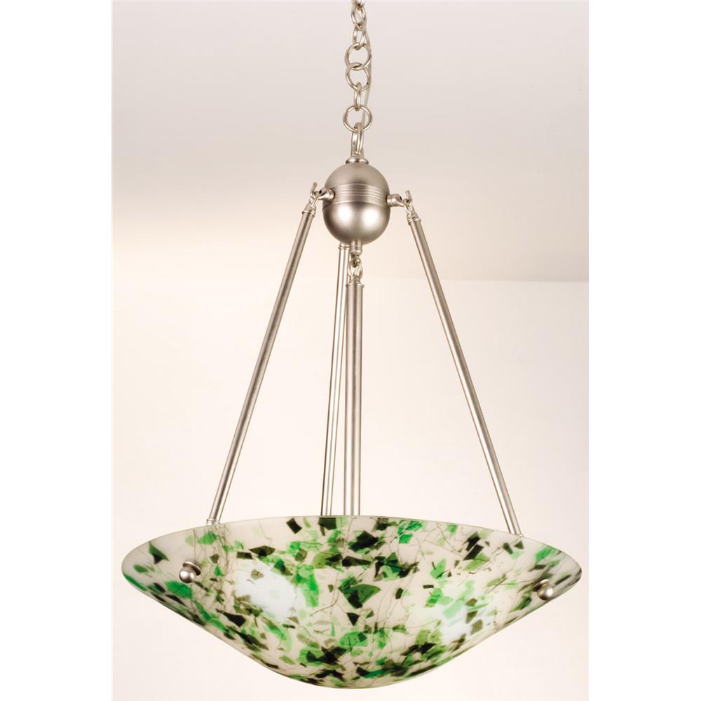 Meyda Tiffany Lighting 12439 20.5"W Tossalad Fused Glass Inverted Pendant