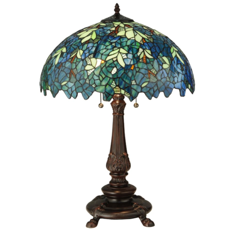 Meyda Tiffany Lighting 124815 26"H Nightfall Wisteria Table Lamp