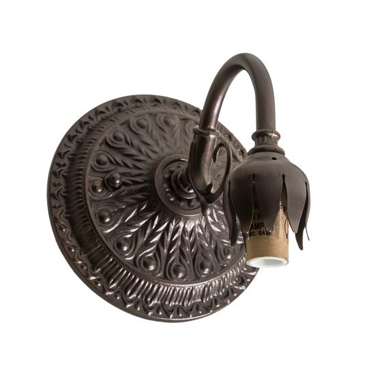 Meyda Lighting 12825 Sconce Base W/ R Fitter in Mahogany Bronze