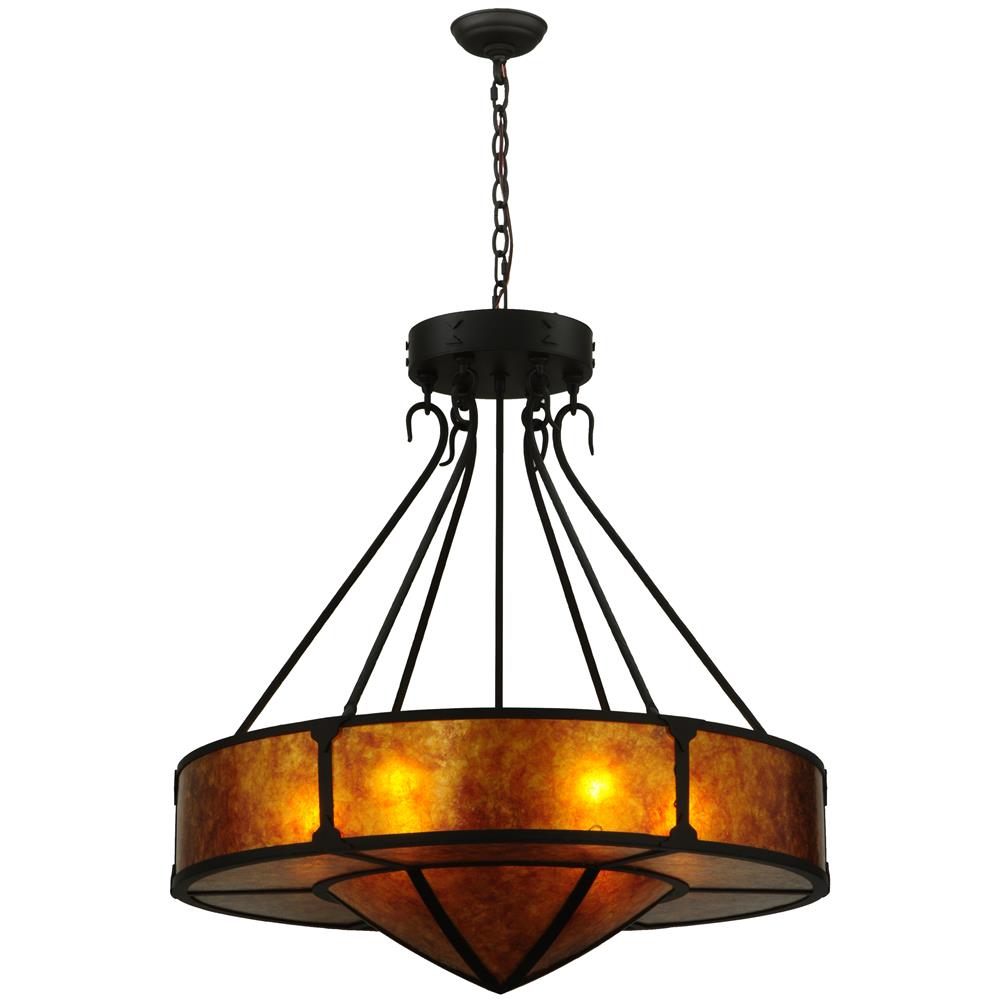 Meyda Tiffany Lighting 129115 32"W Timber Inverted Pendant