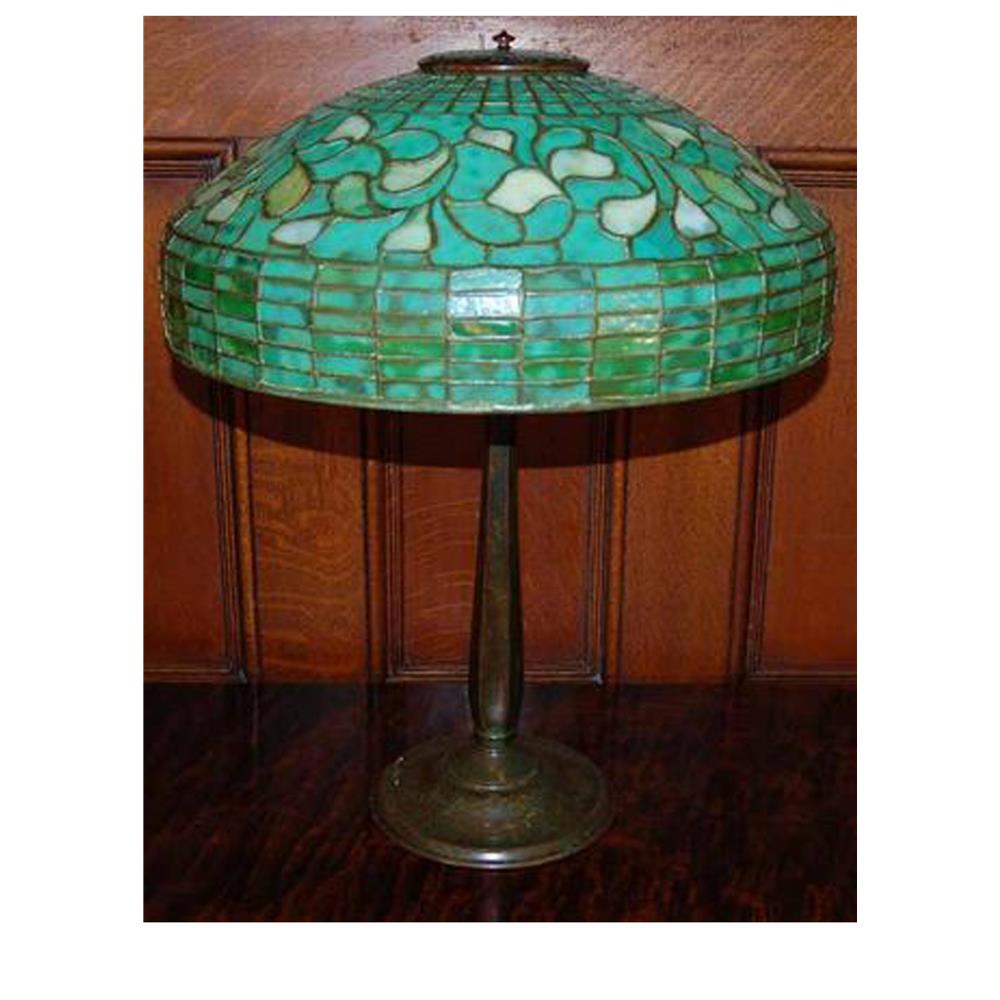 Meyda Tiffany Lighting 129287 Original Tiffany Turning Leaf Table Lamp