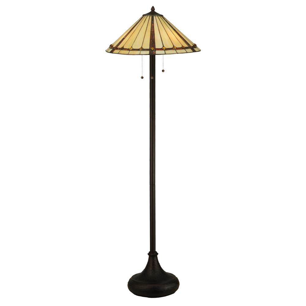 Meyda Tiffany Lighting 130742 61"H Belvidere Floor Lamp