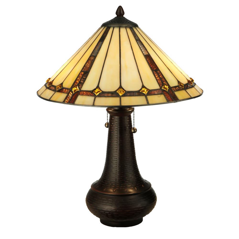 Meyda Tiffany Lighting 130743 22"H Belvidere Table Lamp