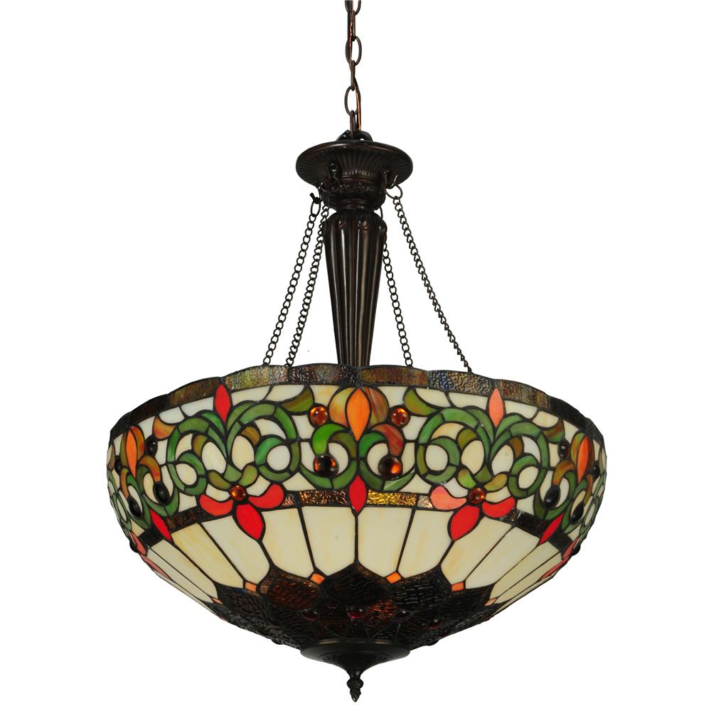 Meyda Tiffany Lighting 130758 22"W Creole Inverted Pendant