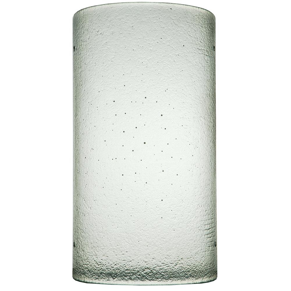 Meyda Tiffany Lighting 132639 8"W X 15"H X 4"D Half Cylinder Clear Fused Glass Replacement Shade