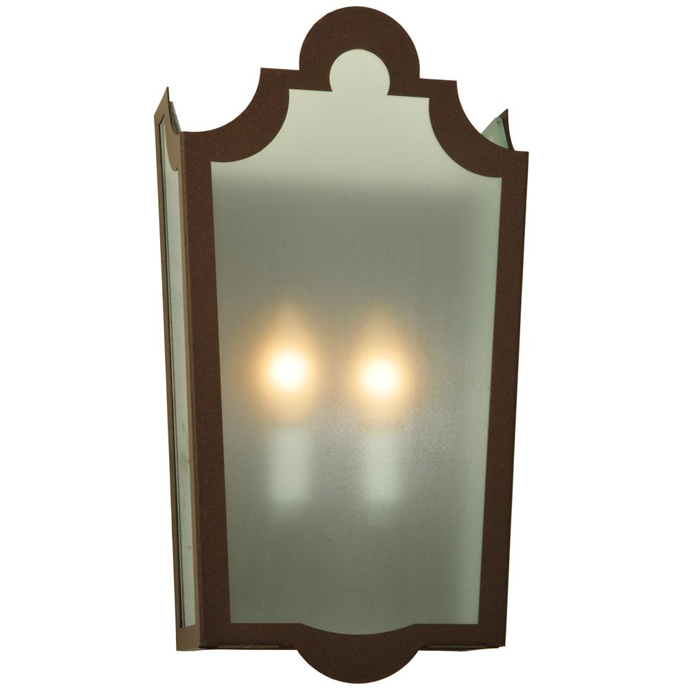 Meyda Tiffany Lighting 134174 8.25"W French Market Frosted Wall Sconce