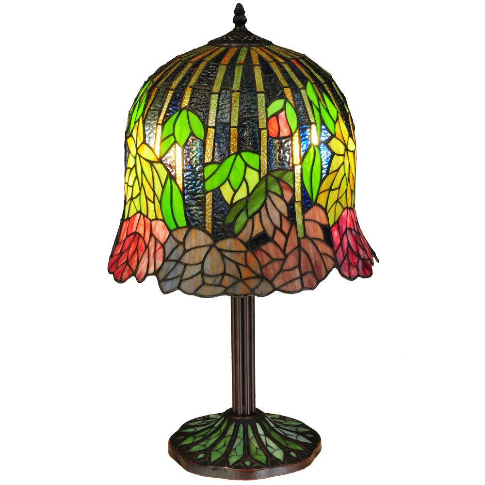 Meyda Tiffany Lighting 134540 23""H Vizcaya Mosaic Base Table Lamp