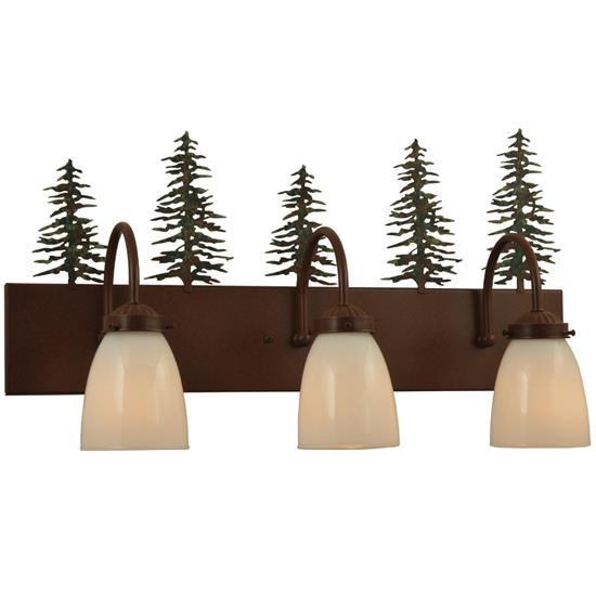 Meyda Tiffany Lighting 135960 23.5"W Tall Pines 3 Lt Vanity Light