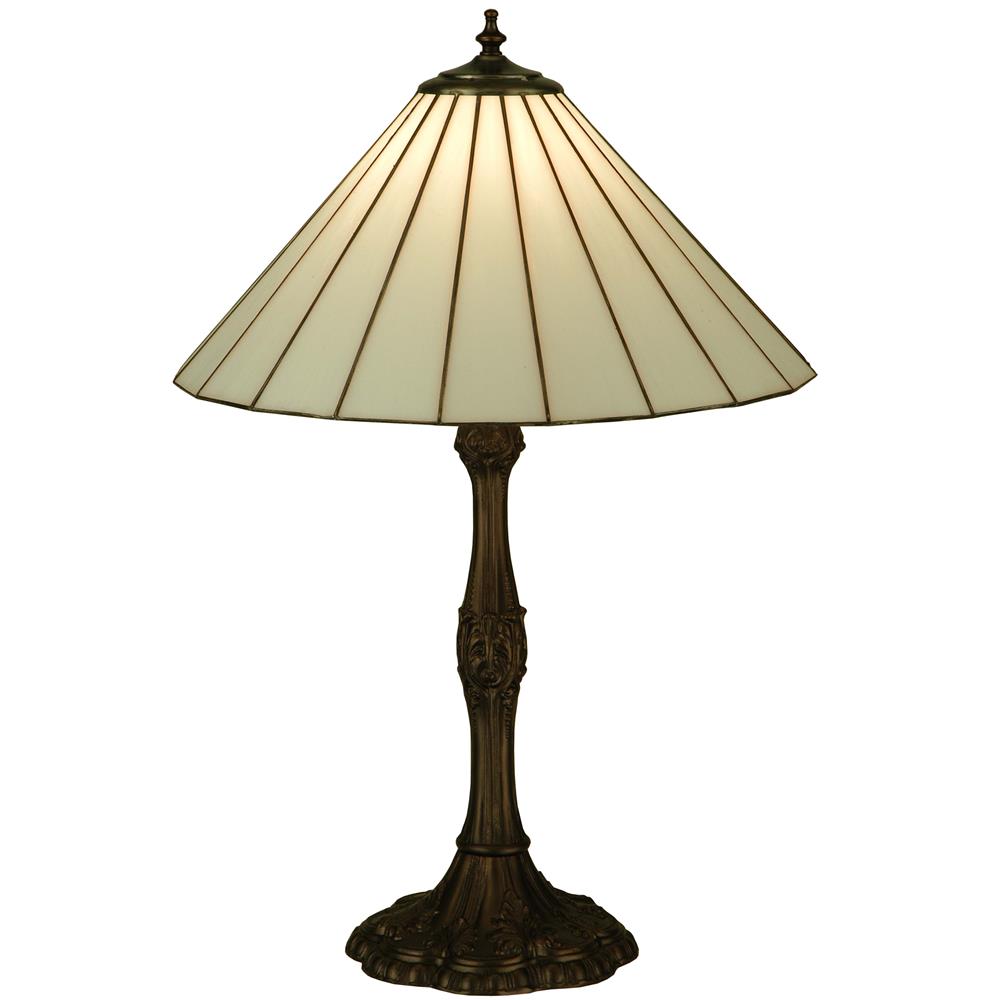 Meyda Tiffany Lighting 137668 26.5"H Duncan White Table Lamp